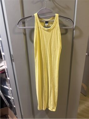 Old Navy Pale Yellow Ribbed Tank